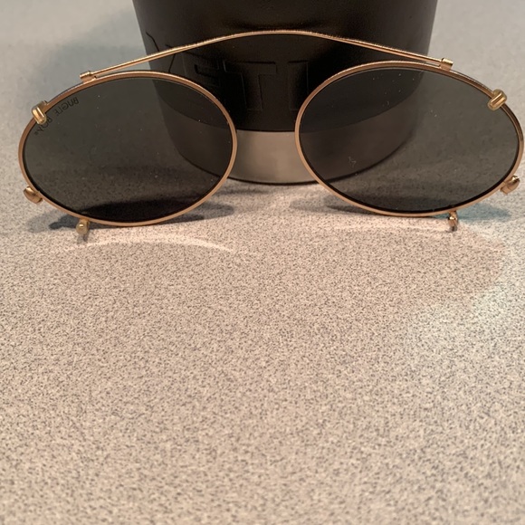 Vintage Bugle Boy Clip On Sunglasses - Picture 3 of 9